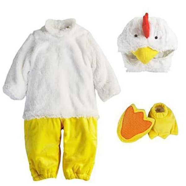 Barndräkt Baby Farm Animal Outfit Baby Pojkar Flickor Heltäckande Jumpsuit 18-24M 18-24M