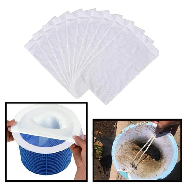 20 st Poolfilterstrumpor, skräpskydd Pool Skimmer Skum Damm- och smutsavvisande, Slitstarkt elastiskt nylonmaterial Poolfilter_max