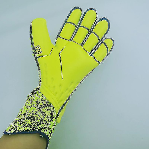 Fodboldhandsker Målvaktsfortykkede latex Professionel fodboldbeskyttelse Skridsikker fodbold 8 8