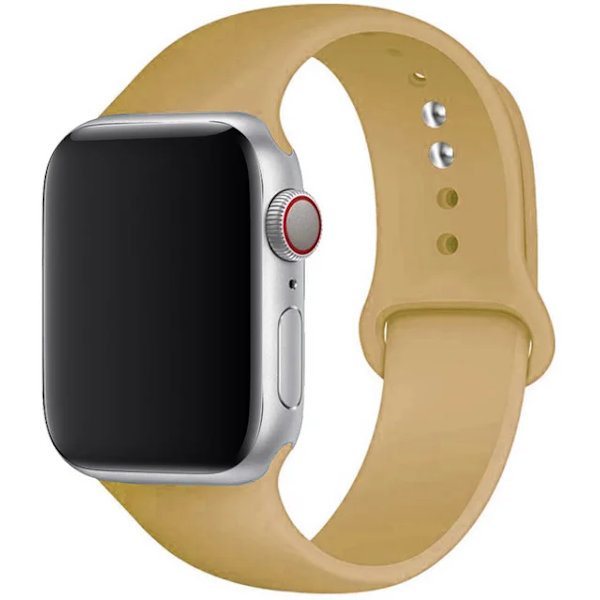Silikonrem för Apple Watch Band 45mm 44mm 42mm 49mm 41mm 40mm 38mm correa armband iwatch Series 8 7 9 SE 4 3 5 Ultra 6 Valnöt 38  40 41 mm S-M