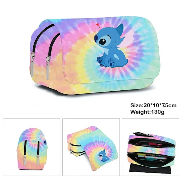 Anime Stitch Täysin Painettu Flap-Kynälaukku Paperikotelo Kynä Syksy Alun ja Yläasteen Oppilaan Laukku Piirretty A-Tyyli