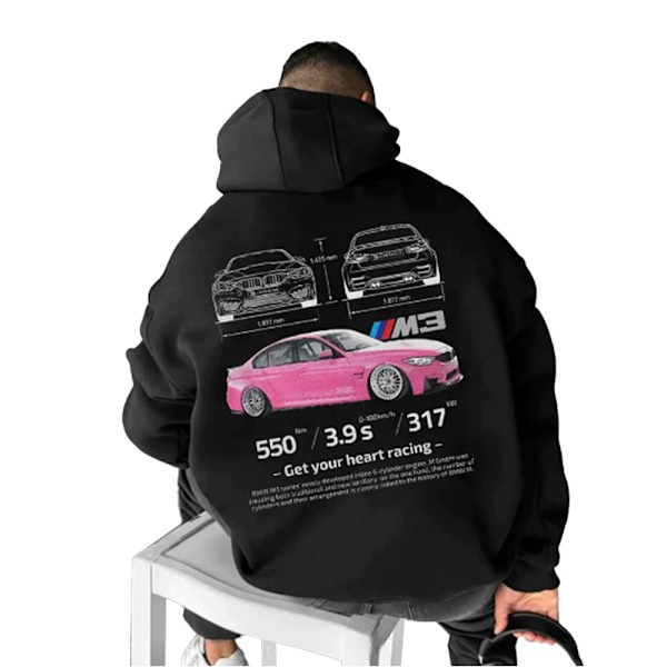 Setcar Porsche911 - Tryckt herrmodetröja med huva för män och kvinnor Color7 Color7 XL