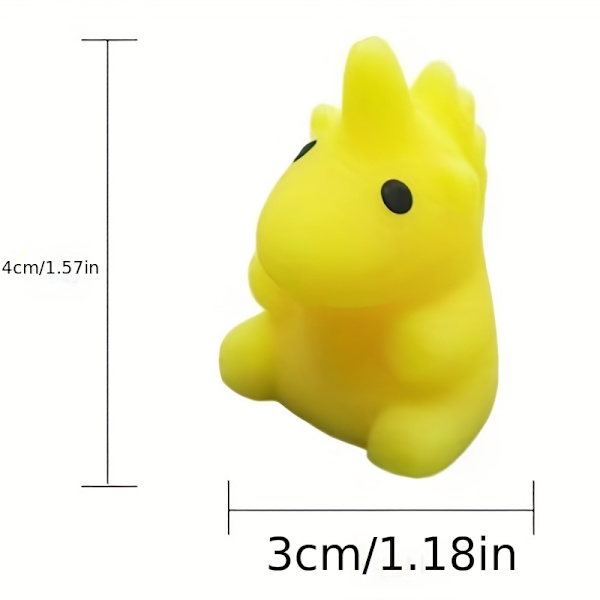 50 stk Kawaii Plasticine, Mochi Squishy Leksaker, Party Favors for barn, Mini Stress Relief Leksaker for Jul Party Favors, Klasseromspriser 50 stk