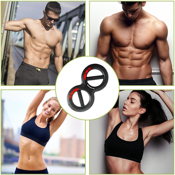Underarmsstyrka Grepp, Motståndstränare, Muskelträning Verktyg för Hem, Gym & Resa Black 30KG