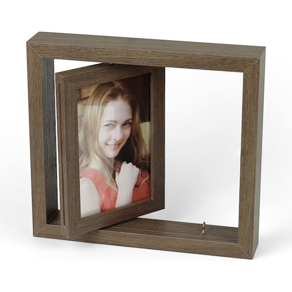 Fotoramset, 23 × 21 cm, bröllopsfotoram i MDF-trä