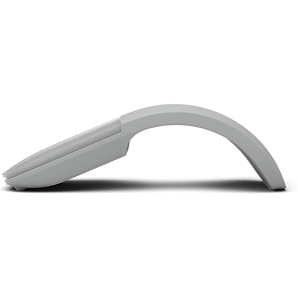 Microsoft Arc Mouse - Bluetooth-mus for PC, bærbare datamaskiner, kompatibel med Windows, Mac, Chrome OS (tynn, lett, portabel, taktil) - Hvit_v-max