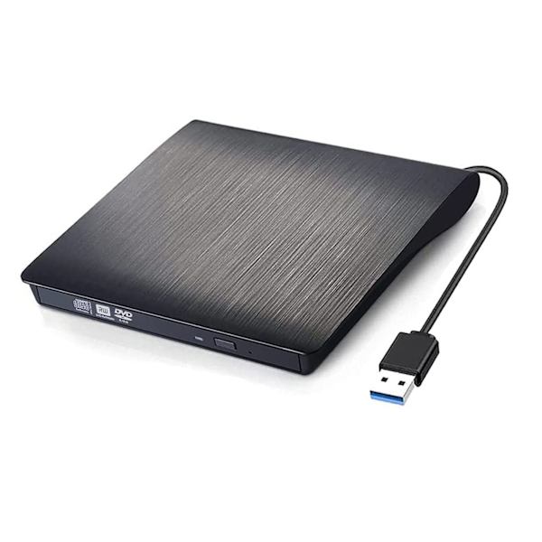USB 3.0 Ulkoinen DVD-RW CD-kirjoitin / soitin DVD-poltto musta USB