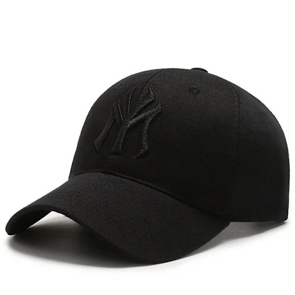 Utomhussport Letter MY Broderade baseballkepsar Mænd Kvinder Snapback- cap Forår og sommermode Kvindelig Hip Hop Visir Solhatte Sort Sort