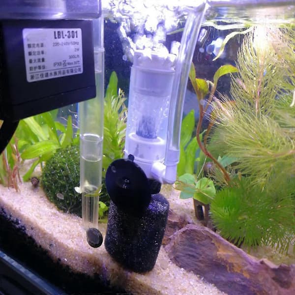 Akvarium Luftdrevet Filter Stille Svampefilter til Små Reje- og Bettaakvarier_max