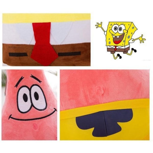 Svampsbob Fyrkant Mjukt Gosedjur 35 cm Dock Mushroom bob square