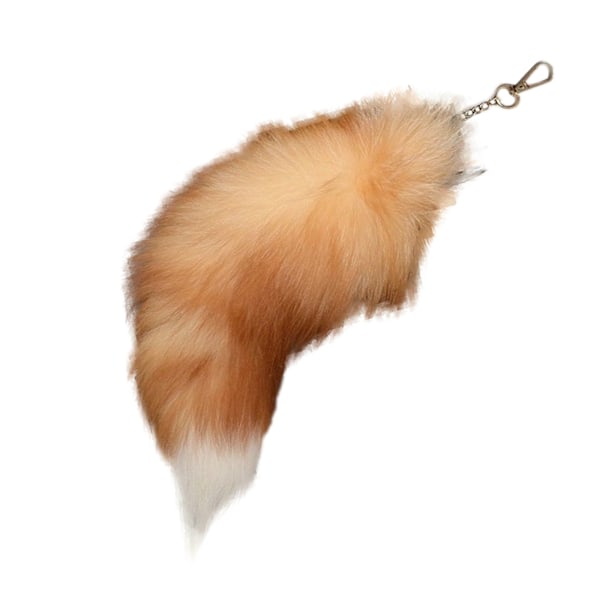 Therian Tail Plysch Nøkkelring Langt Henge Cosplay Hale Dyr Bilnøkkelring 38-40CM C