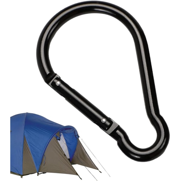 Stor Aluminium Karabiner, Flaskeformet Overdimensioneret Klips, Holdbar Bæltetilbehør