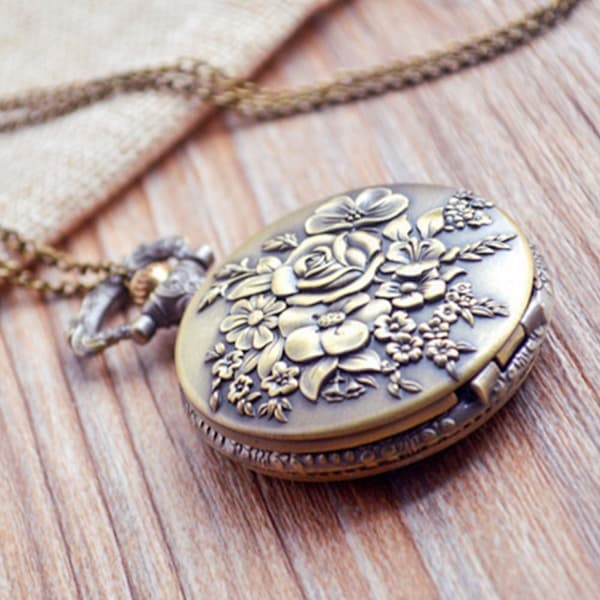 Steampunk-taskukello vintage-tyyliin ketjulla - FA12-8 8_max 8