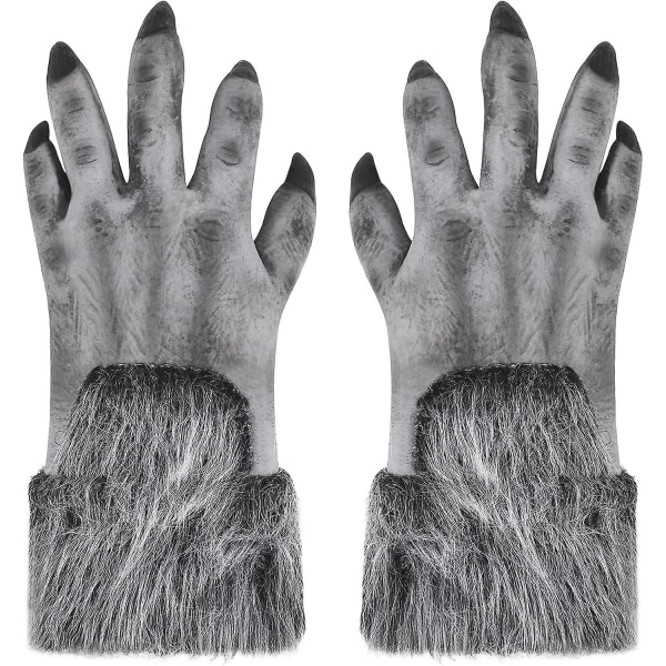 Creepy Latex Wolf Claws Gloves - Halloween kostymtillbehör