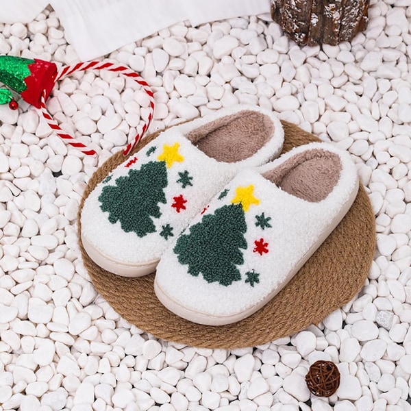 Morsomme elg-tema juletoffler, myke soveromssko Christmas tree F 44/45 EU