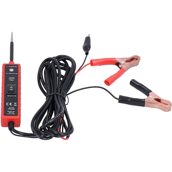 Power Circuit Tester, 6-24V Power Probe Elektrisk Circuit Tester Detektor Professionellt Autodiagnosverktyg med 14,8 Fot Kabel