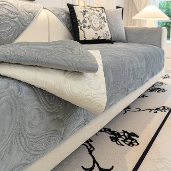1:a Jacquard Plysch Sofaovertrekk Sklisikring Sofa Underlag Anti Katt Skrape Sofaovertrekk Møbelbeskyttelse For Soverom Kontor Stue Hjemmeinnredning