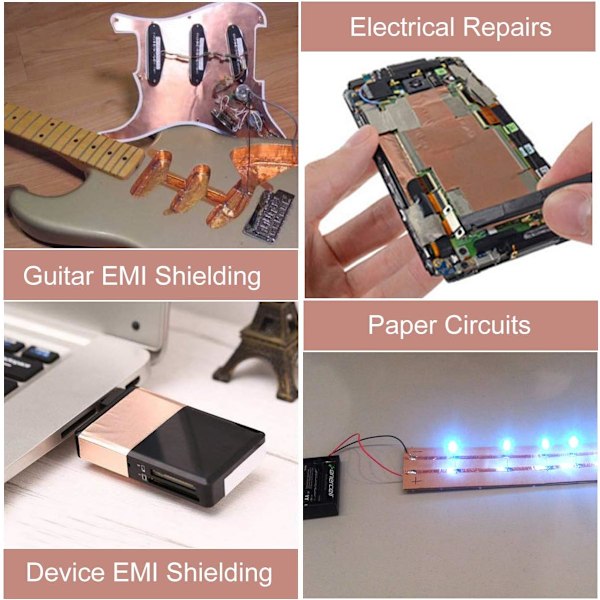 Kobberfolietape med ledende klæbemiddel EMI-afskærmning Conductiv