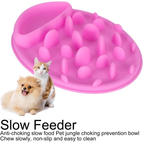 Slow Feeding Dog Bowl Halkfri silikon Slow Feeding Dog Bowl SQBB