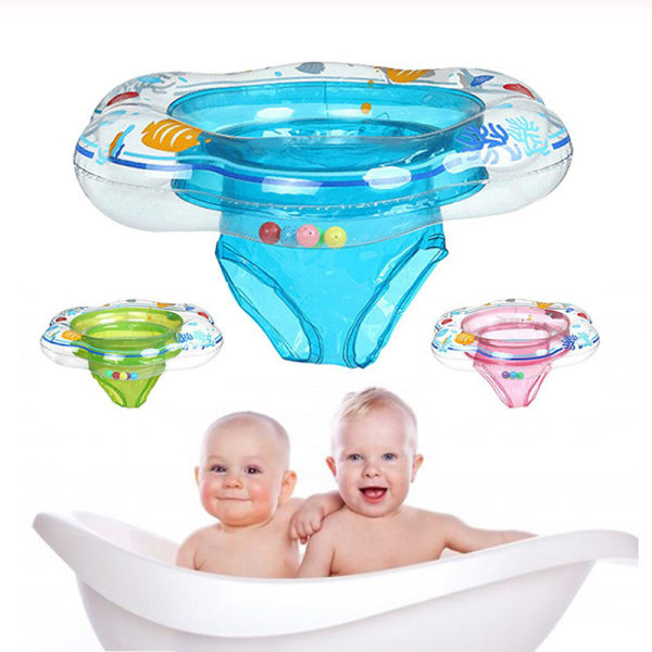 Barn Baby Simring Ring Uppblåsbar Float Swimming Pool Ring Blå SQBB