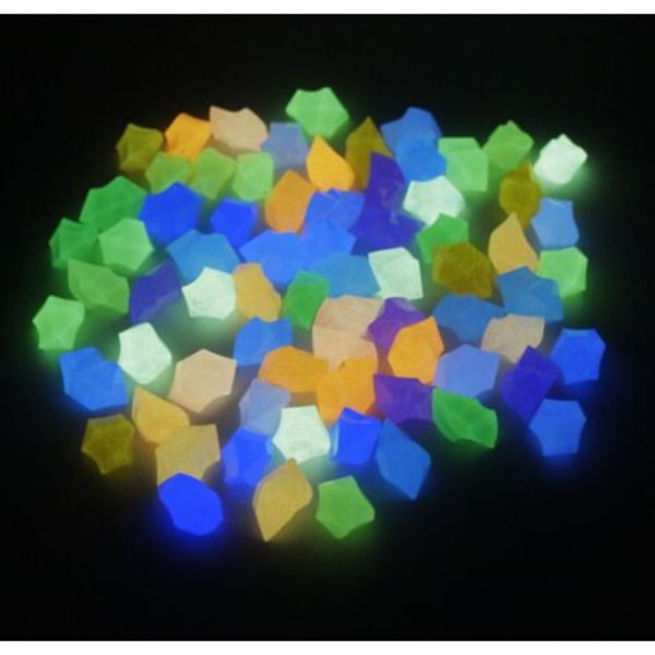 Luminous - Dekorative sten til have, stier, udendørs dekoration, akvarier, stier, 300 stk, 3
