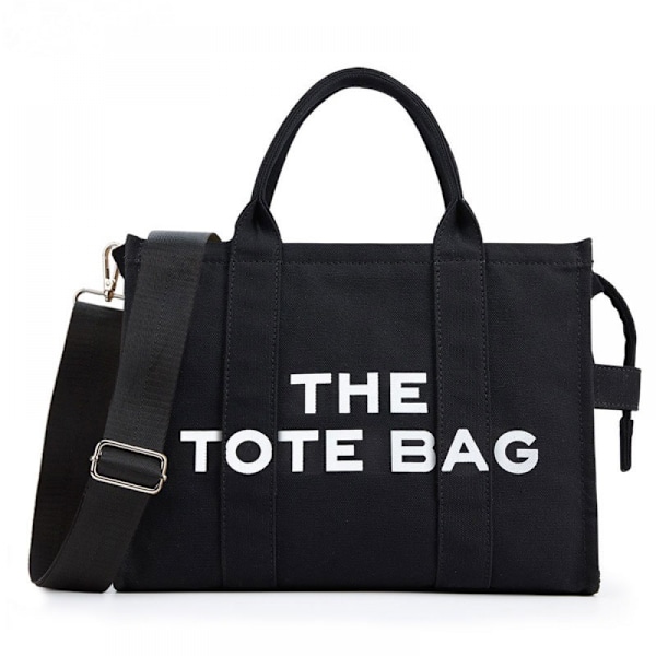 Canvas Tote Väskor för Kvinnor Handväska Tote Väska med Dragkedja Canvas Crossbody Väska för Kontor, Resor