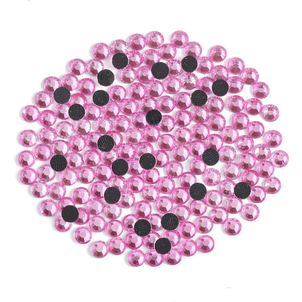 600 stk. Varmefikserede Mørke Rosa Rhinestones til DIY Håndværk, SS30 (6,3-6,5 mm) Dark Pink SS30