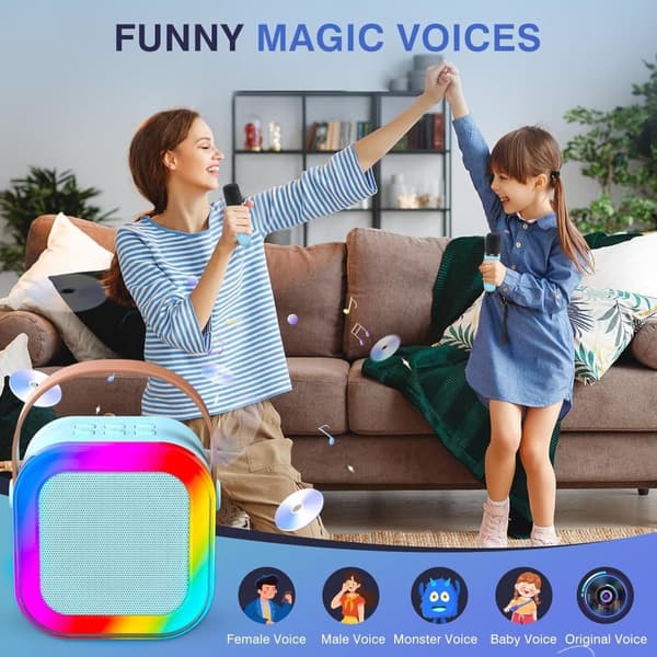 Bluetooth-kaiutin - Kannettava Bluetooth-karaokekaiutin - Sininen