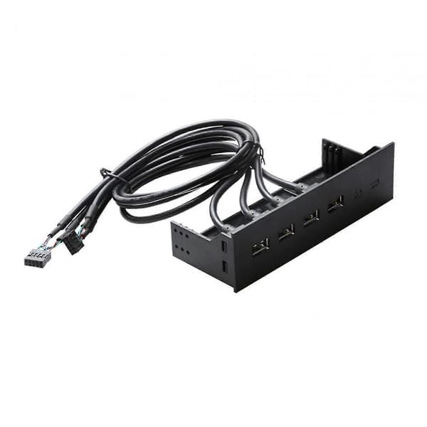5,25-tommers USB-frontpanelhub for PC-datamaskinkabinett Optisk drivenhet Frontpanel 4 porter USB 2.0_maks