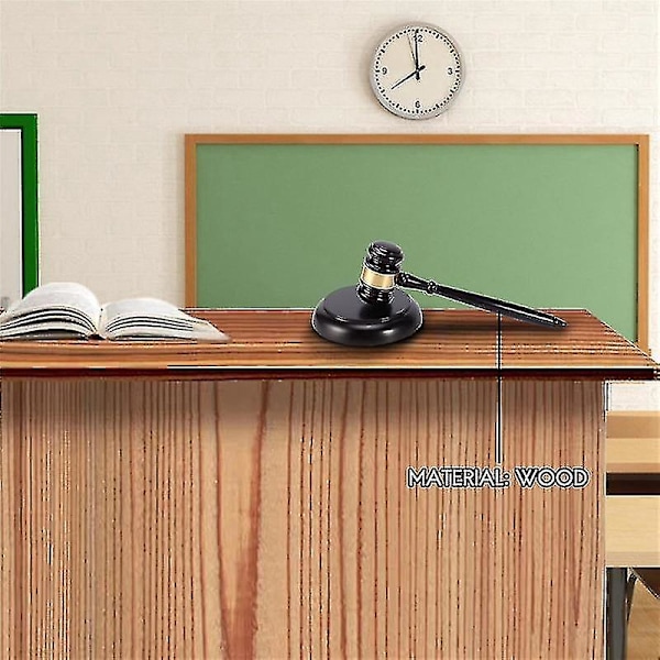 New Product Promotion! High Quality Wooden Gavel Auction Hammer with Sound Block for Lawyer Judge Auction Craft Good