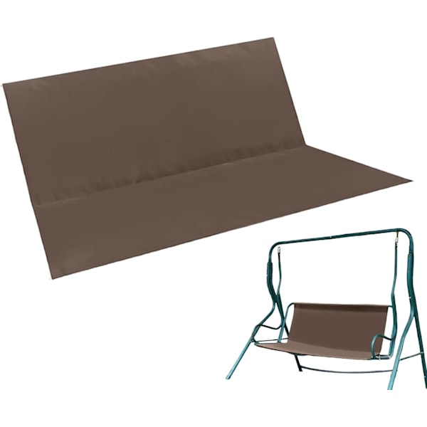 Gungskydd för uteplats Gunga, Gungstolsskydd,Uteplats Gung Sits Gungskydd - Gungöverdrag för, gungkuddsöverdrag Vattentätt för gungor för utomhus Kaffe 115x48x48cm