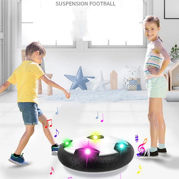Nye børns Levitate Suspending fodbold Luftpude Flydende skumfodbold med LED-lys Glid legetøj Fodboldlegetøj Børnegaver