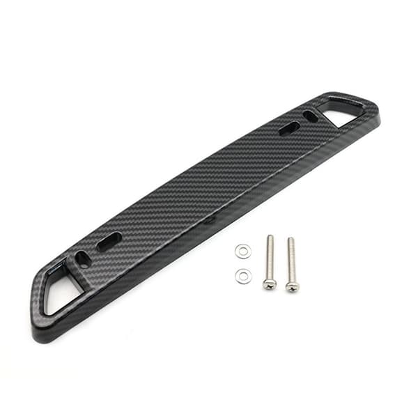 Universell bilskiltholder nummerskiltsramme karbonfiber nummerskiltholder Black-max Black
