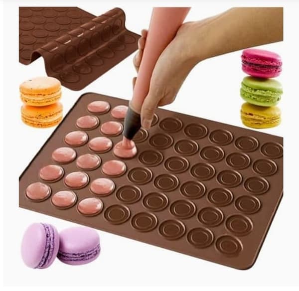 Macaron Bageform i Silikone / Form - 48 pladser