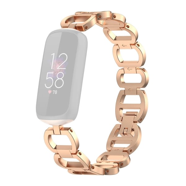 CQBB Metal Smart Watch Band - Rose Gold. Fantastiskt armband i borstat rostfritt stål med ersättnings raka och böjda ändar