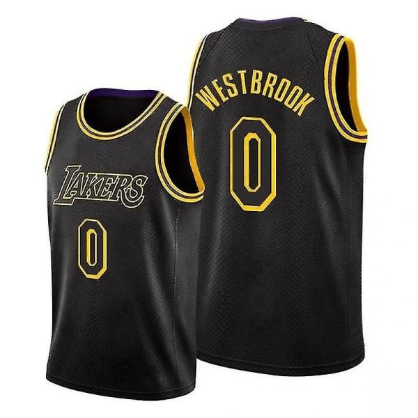 SQBB Ny säsong Lakers Russell Westbrook tröja baskettröja M XL