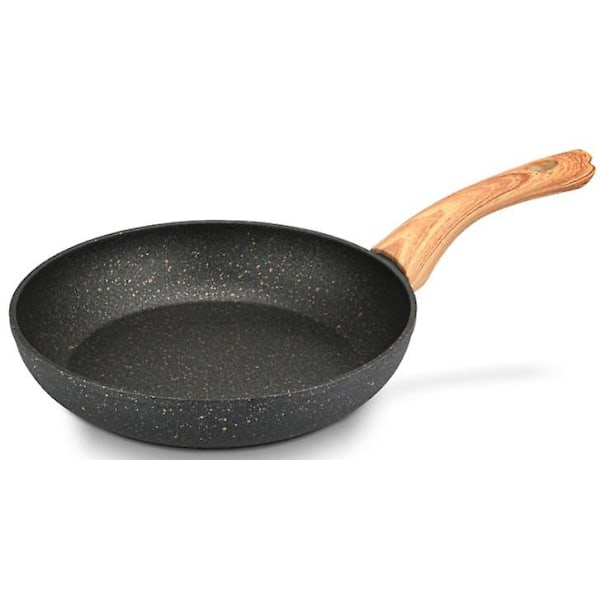 Nonstick Stekpanna Äggpanna Omelettpanna, Nonstick Köksredskap Granitbeläggning, svart