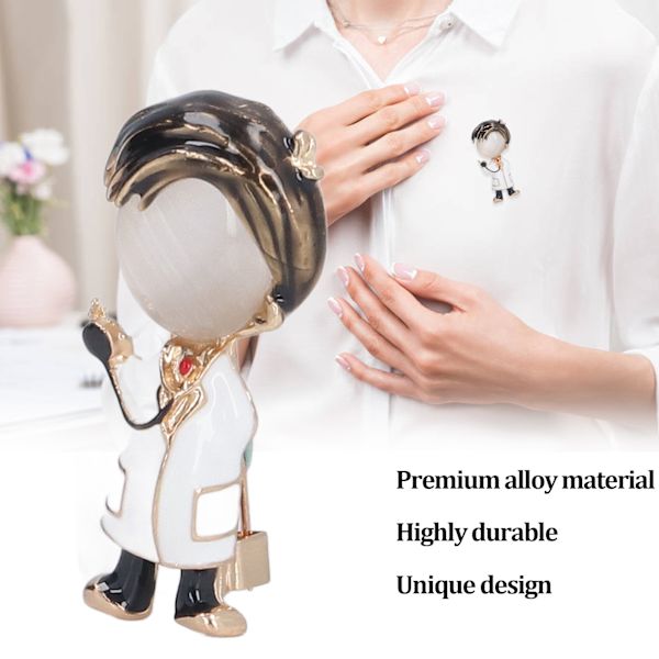Brosch Sjukskötare Läkare Premiumlegering Hög Hållbarhet Unik Design Bred Applikation Sjukskötare Läkare Brosch type B type B