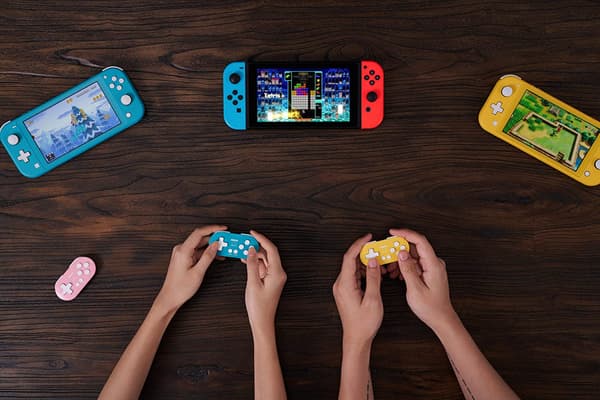 Zero 2 Bluetooth Gamepad Nøglering Størrelse Mini Controller til Gul Yellow