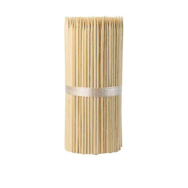40 cm naturliga bambuspettpinnar för grill, kök, växtstakar, 100 stycken