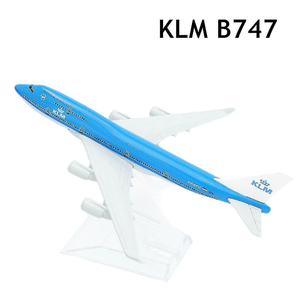 Skala 1:400 Metal Aviation Replika Flygbolag Flygplan Boeing Airbus Flygplan Modell Pressgjutet flygplan Miniatyr barnleksaker för pojkar 97.KLM B747 97.KLM B747