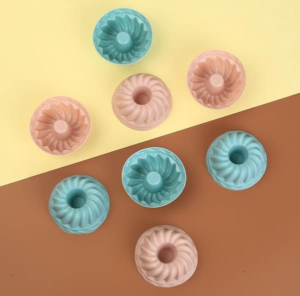 Bageform - Silikone Julekageform - Genanvendelig - Silikone Briocheform - 20 Stykker