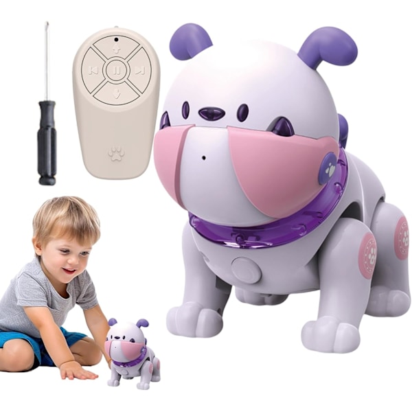 Interaktiv Syngende Robothund, Smart Leke for Jenter og Gutter, Kognitiv Ferdighetsutvikling Purple
