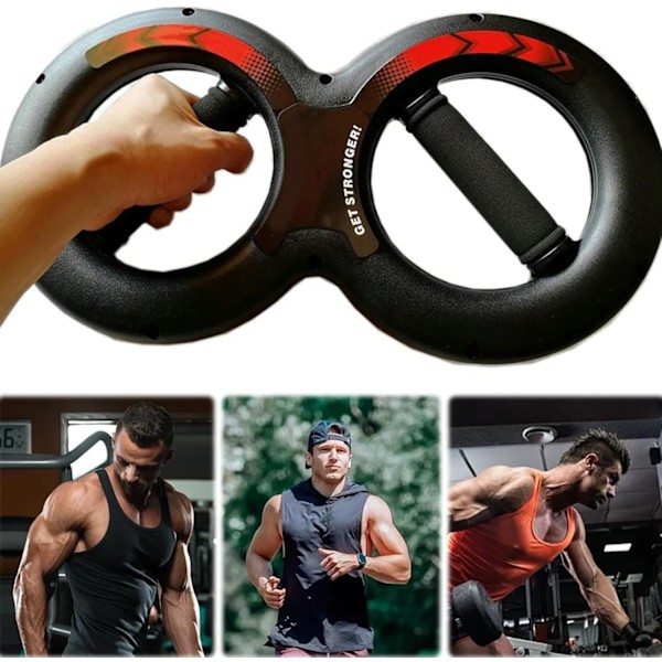 Underarmsstyrka Grepp, Motståndstränare, Muskelträning Verktyg för Hem, Gym & Resa Black 30KG
