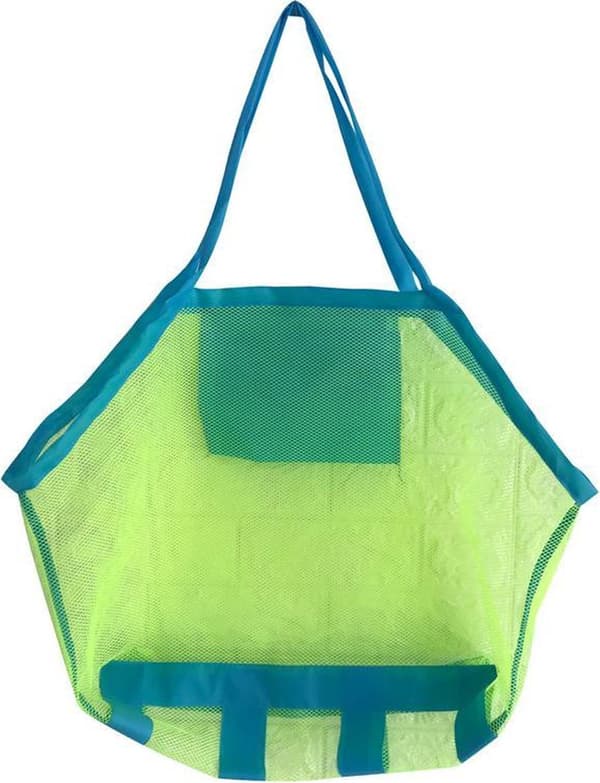 Stor netpose til sandlegetøj, strandlegetøj, indkøb. Ideel til opbevaring af alt - 45 * 30 * 45 cm
