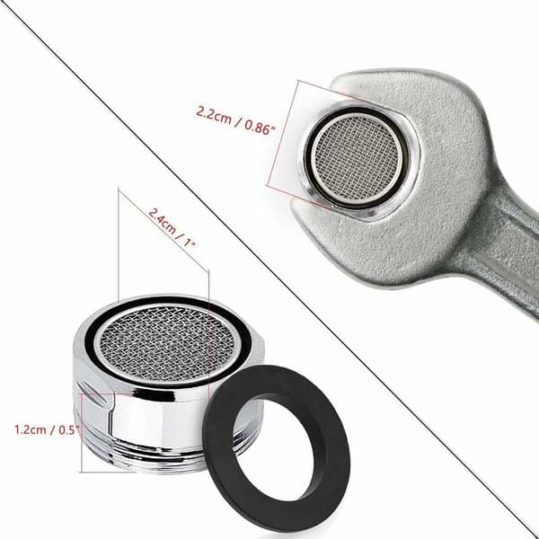 3 stk. hane filtre, 24MM køkken og badeværelse diffusor hane ex—max