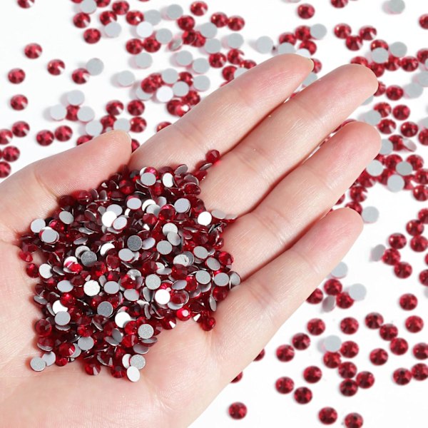14400 stk Røde Flade Rhinestones til DIY Håndværk, Siam, SS20, 4,6-4,8 mm Siam SS20/14400pcs