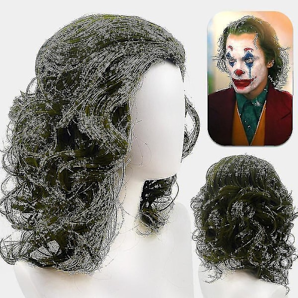 Elokuva Joker Cosplay-asu Arthur Fleck Täydellinen setti Halloween-naamiaisasu Karnevaaliasu Naisille ja lapsille XG1 Peruukilla 140 cm With wig 140 cm