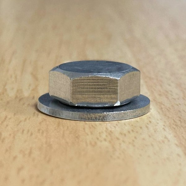 M8 x 16mm Flade Skiver - 50 stk 18-8 (304) Rustfrit Stål Flade Skiver Silver M8/304