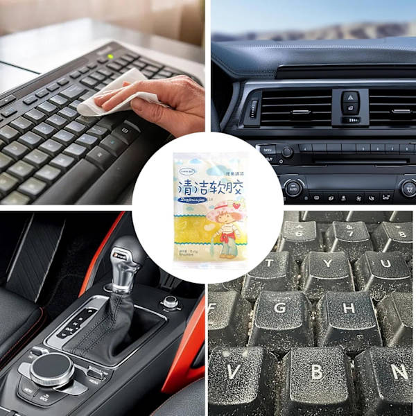 Bilstøvrensende Gelé, Multifunksjonell Bilkitt for Tastatur og Billameller